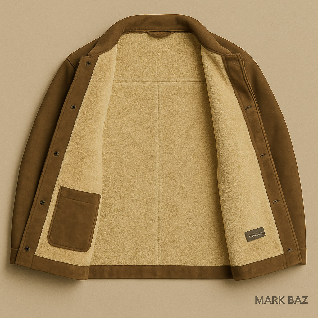 کاپشن جیر مردانه اورجینال Marks & Spencer مدل بوفالو با خز داخلی