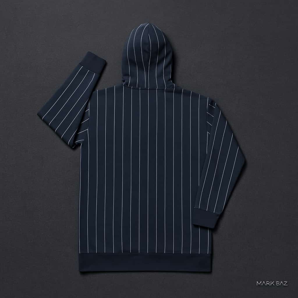 هودی راه‌راه سرمه‌ای H&M Divided طرح L’égalité EST 36 استوک  (اورجینال)