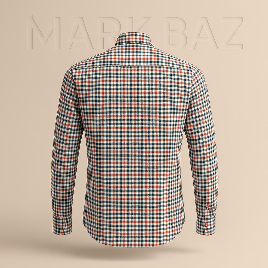 "پیراهن مردانه چهارخانه جک مورگان مدل آستین بلند اسلیم فیت سایز لارج | پارچه 100٪ کتان خنک و مقاوم با ضمانت اورجینال بودن"