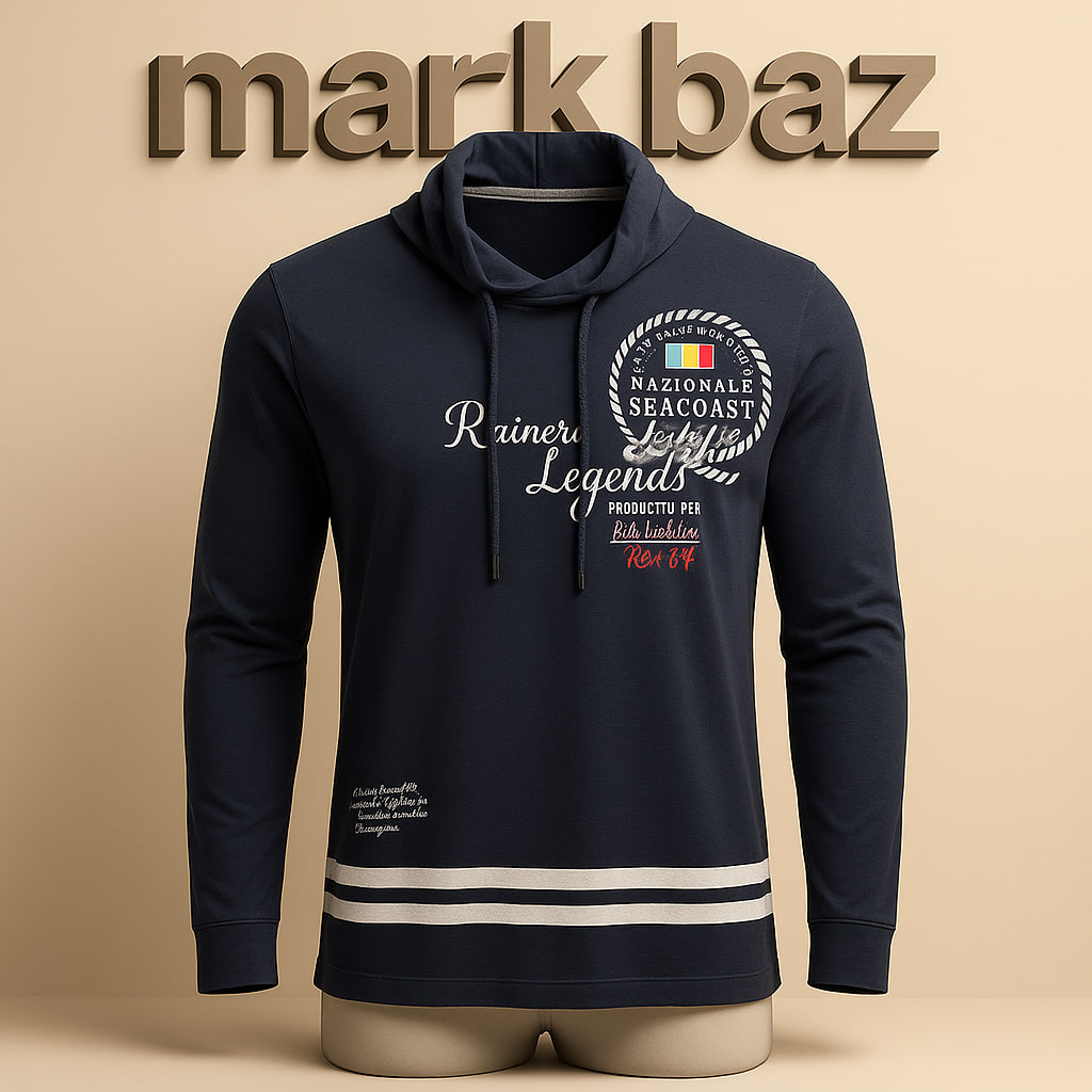 "بلوز یقه کراواتی مشکی مردانه اورجینال طرح ایتالیا مدل Seacoast آکبند با گلدوزی برجسته، پارچه 100٪ کتان خنک و ضدتعریق سایز لارج – اورجینال و آکبند از فروشگاه استوک مارک باز"