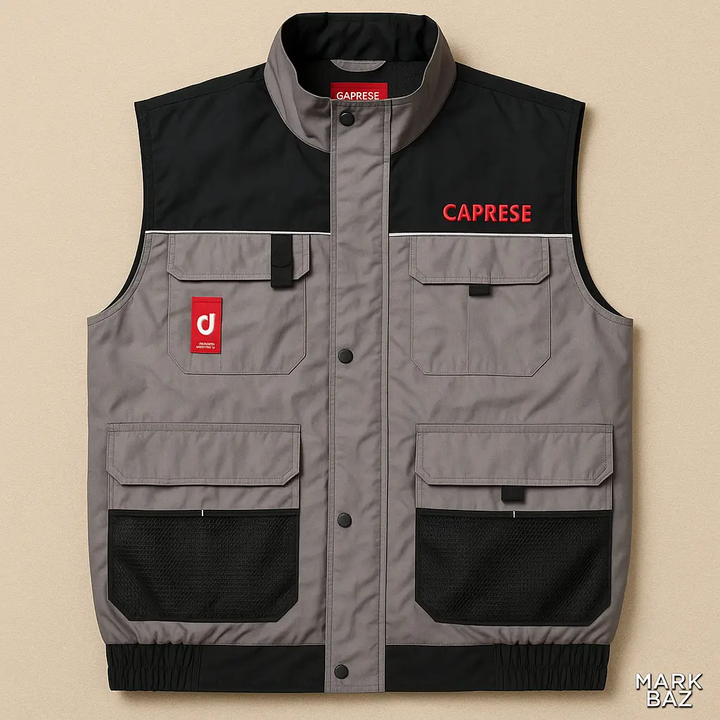 جلیقه کارگاهی CAPRESE مردانه با عایق حرارتی و استاندارد CE