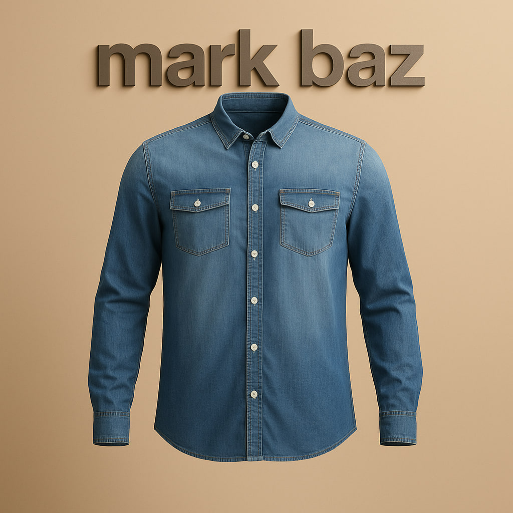 خرید پیراهن جین مردانه Clockhouse اصل سایز M | استوک اروپایی در حد آکبند_ برند آلمانی خاص