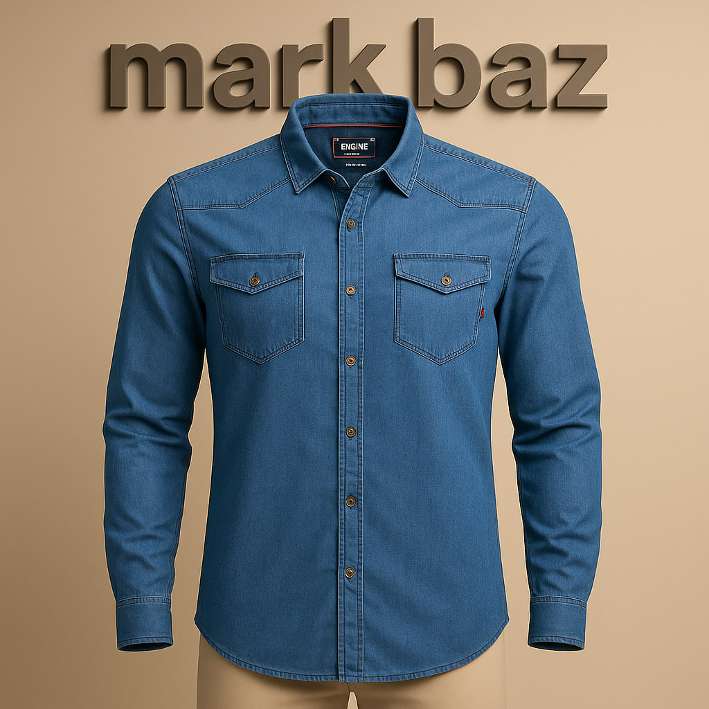 خرید پیراهن جین لی کاغذی مردانه ENGINE رنگ آبی، سایز الارج | اورجینال، سبک و خنک با ضمانت اصالت کالا از استوک مارک باز