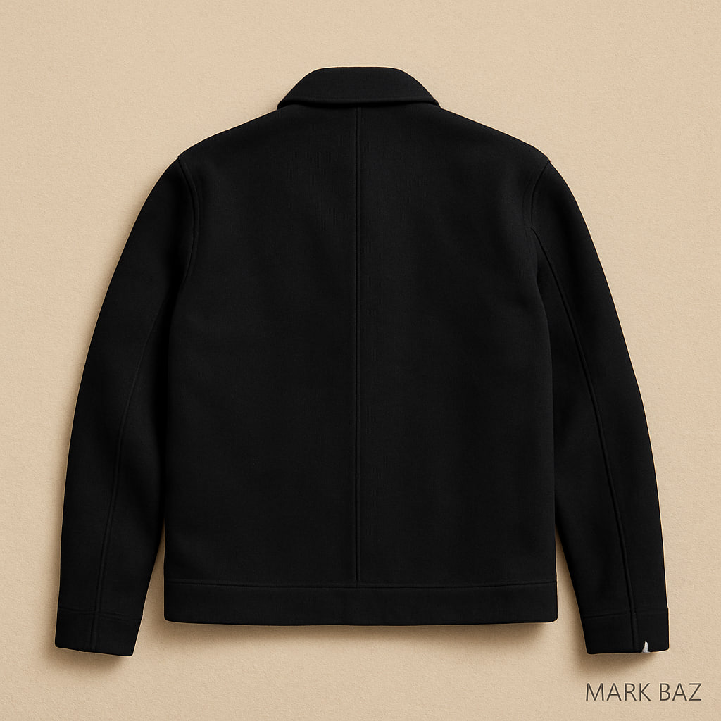 کت پشمی مردانه Last Night Parade با طراحی زیپی مدل موتورسواری