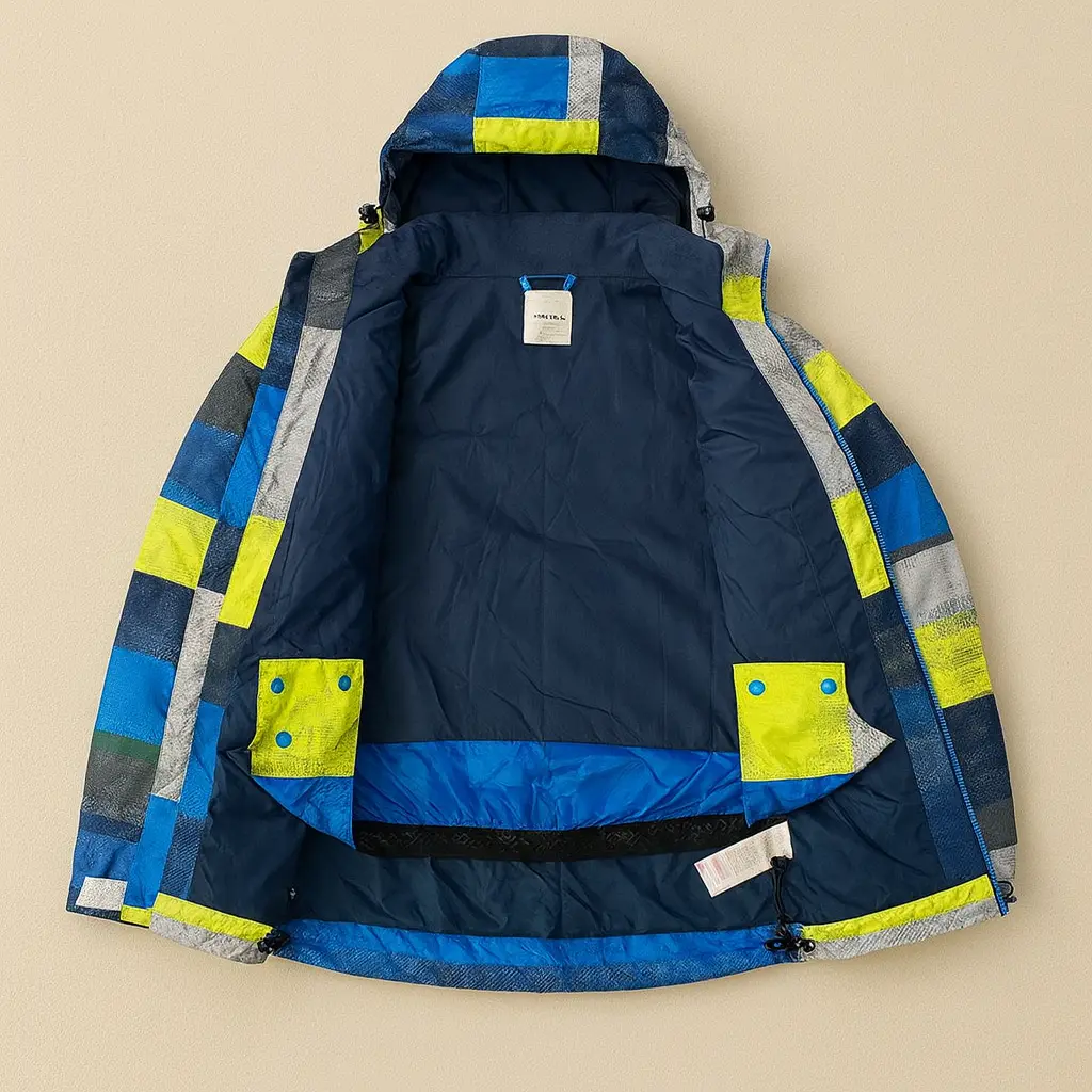 کاپشن اسکی اورجینال Wed’ze مدل FREE 300 STRIPE با تن‌خور عالی و ضد‌باد و باران