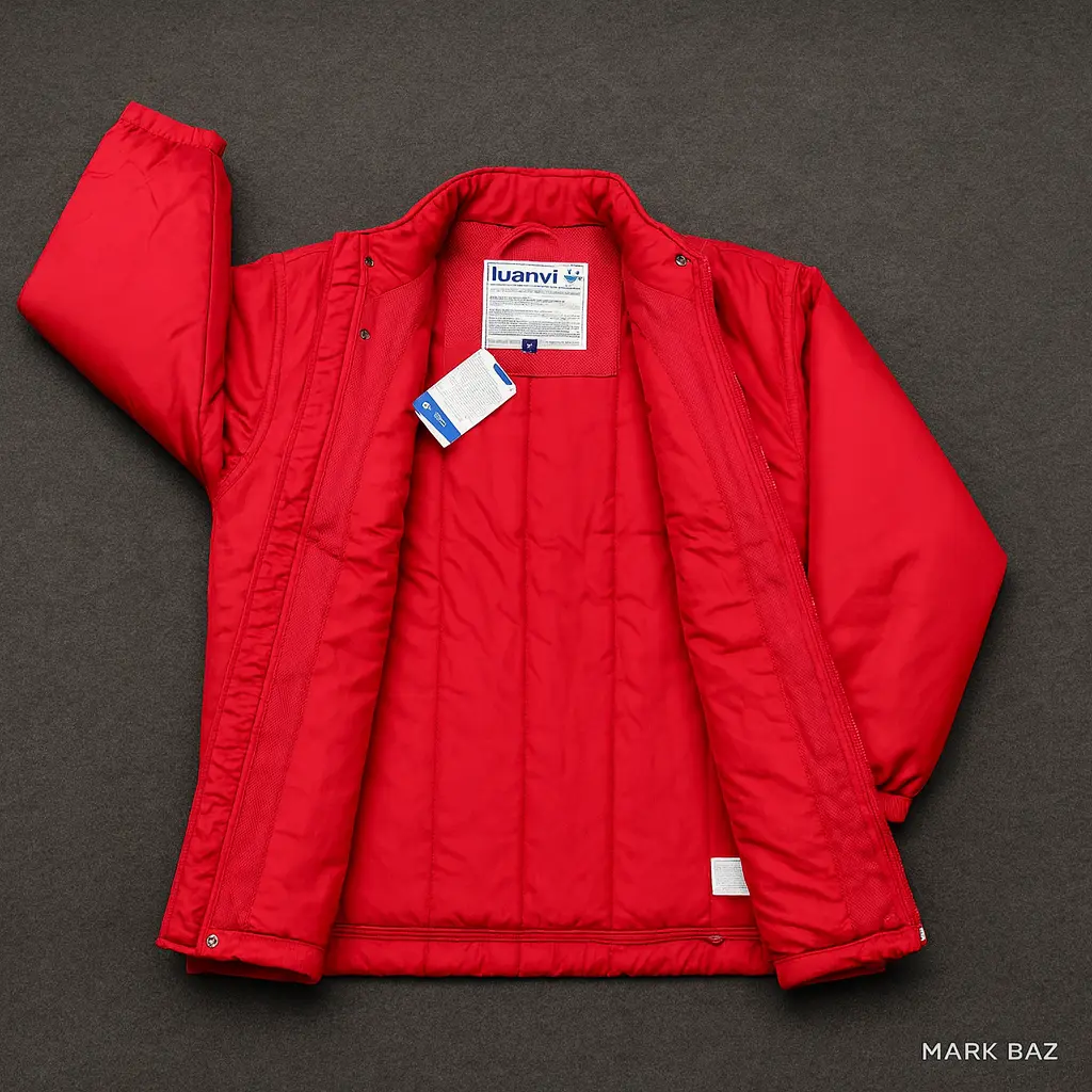 کاپشن اسپرت قرمز مردانه Luanvi اورجینال سایز XL