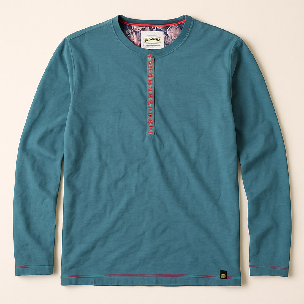 هِنلی آستین بلند مردانه جو براونز (Joe Browns) طرح خاص اورجینال