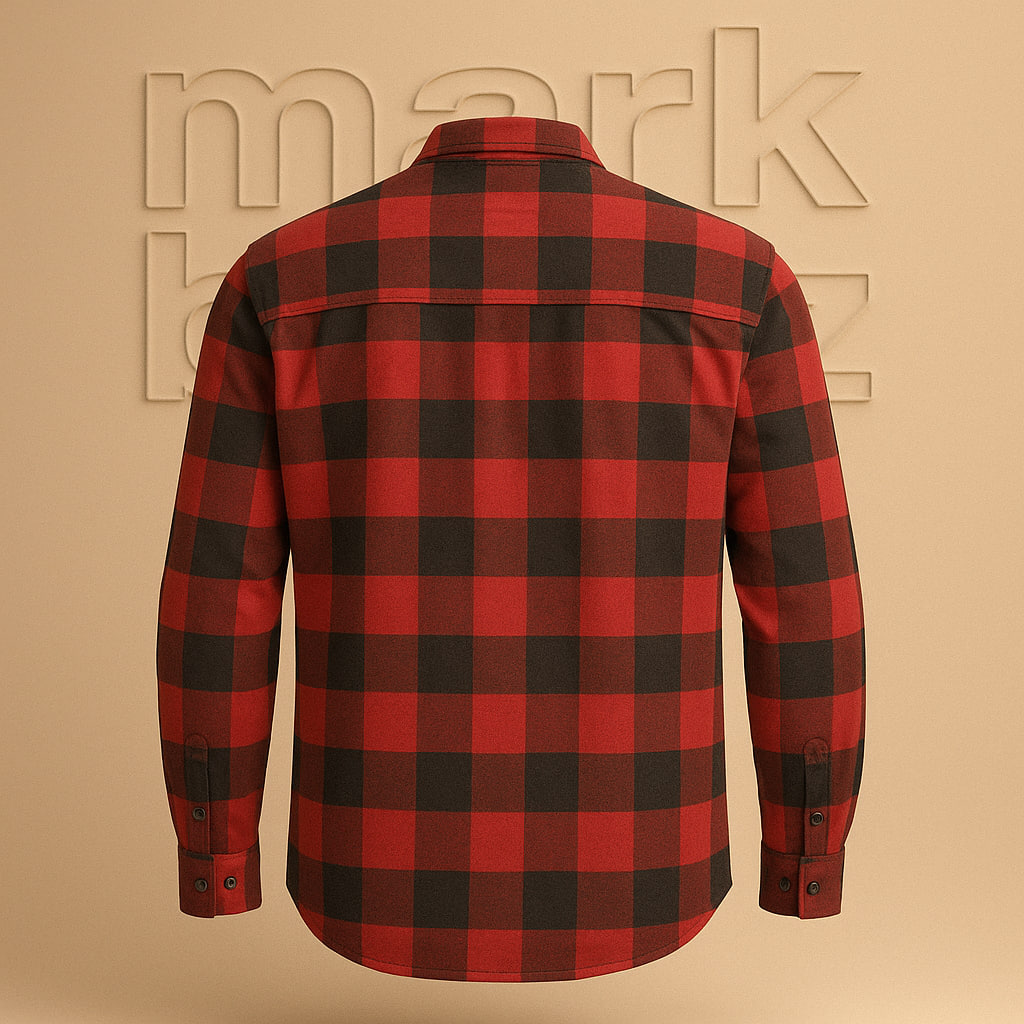 خرید پیراهن مردانه اورجینال H&M (Hennes & Mauritz) مدل پشمی چهارخانه سایز لارج | ساخت بنگلادش