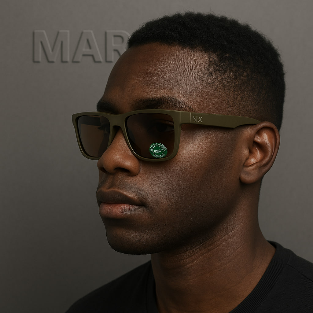 خرید عینک آفتابی اورجینال مردانه برند SIX مدل SL22 با محافظ UV400 و قیمت اقتصادی