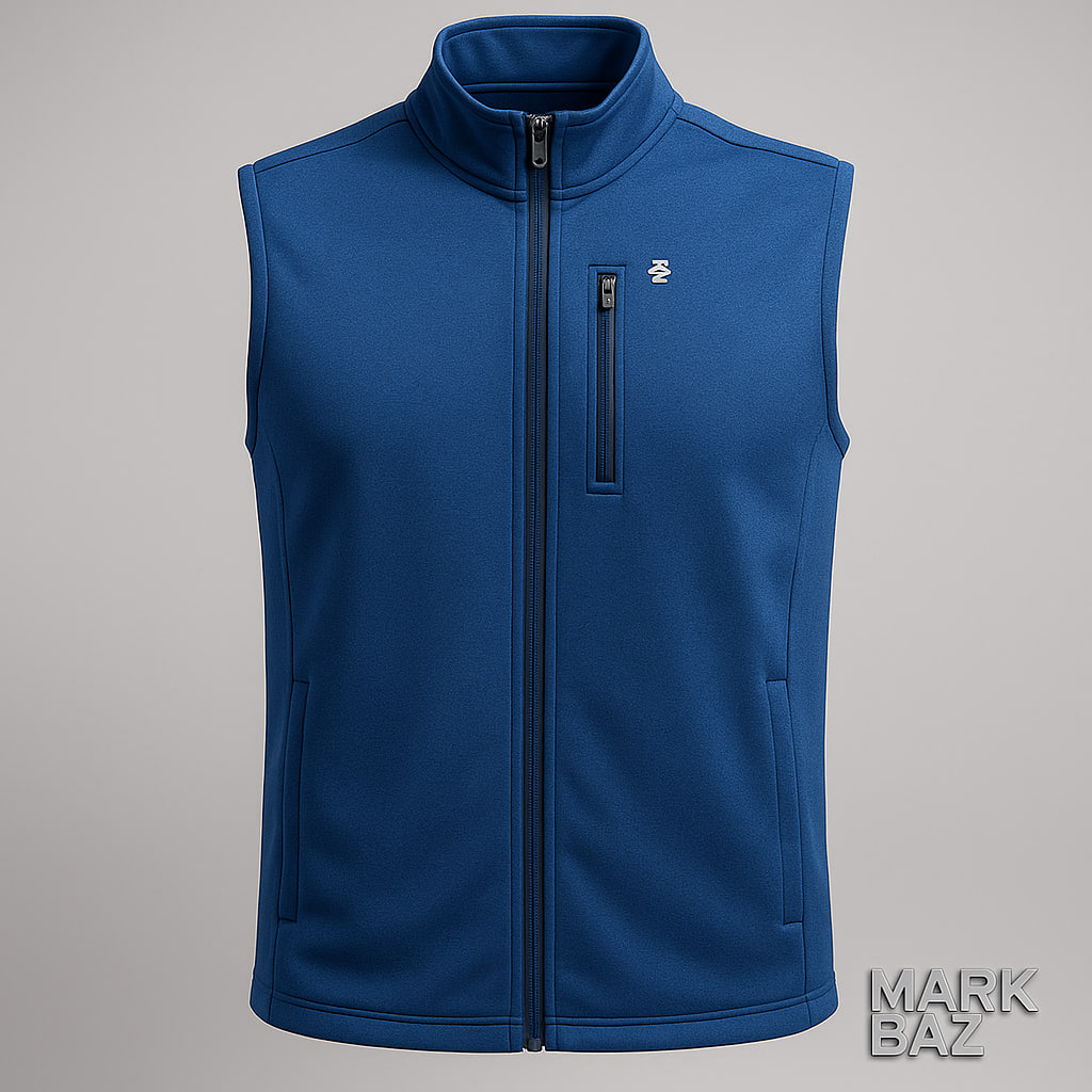 خرید جلیقه مردانه آبی اورجینال | پلی‌استر تنفس‌پذیر، آکبند با اتیکت، سایز L مخصوص طبیعتگردی