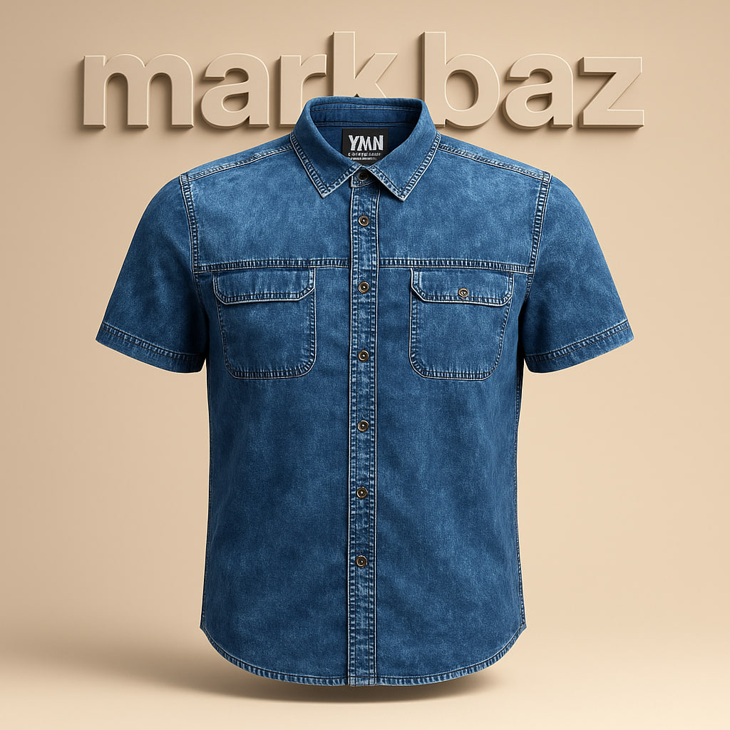 خرید پیراهن جین (لی) مردانه آستین کوتاه آبی برند Max سایز XL – اورجینال، ضخیم و مقاوم، مناسب استایل اسپرت و روزانه با ضمانت اصالت از فروشگاه استوک مارک باز