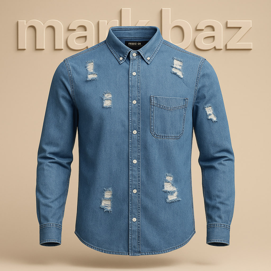 پیراهن جین (لی) طرح زاپ آبی مدل راکی برند Forever 21 – اورجینال | استوک مارک باز