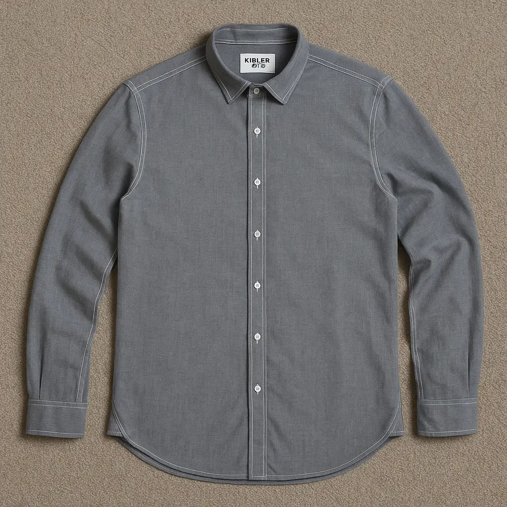 پیراهن مردانه نخی KILLER سایز L با دوخت سفید کانترست‌دار