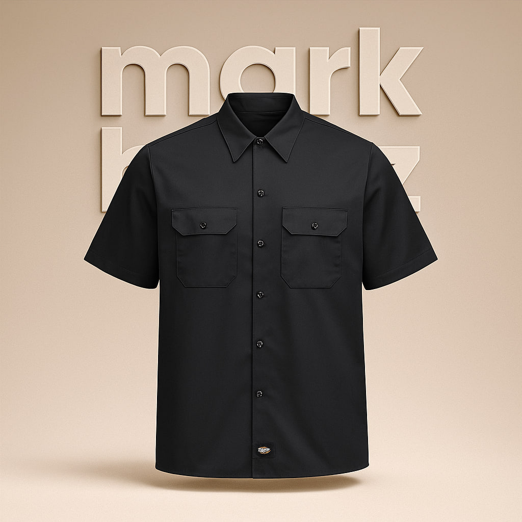 پیراهن مردانه اورجینال DICKIES آمریکا | آستین کوتاه مشکی | ساخت هندوراس | فقط یک عدد موجود است