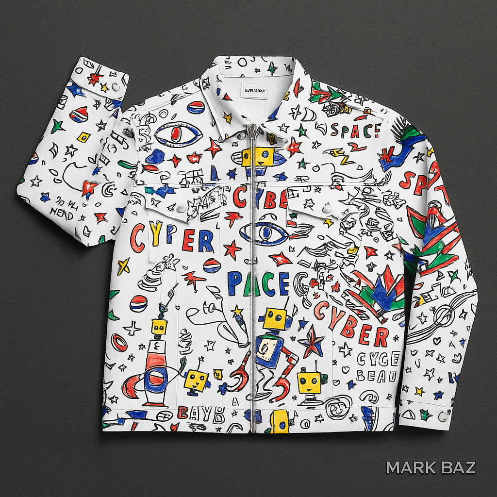 پیراهن مردانه طرح اسپیس برند SHEIN سایز دو ایکس لارج