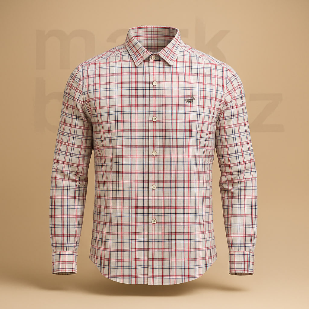 خرید پیراهن مردانه اورجینال Polo نخی چهارخانه (سایز مدیوم) با ضمانت اصالت – استوک مارک باز