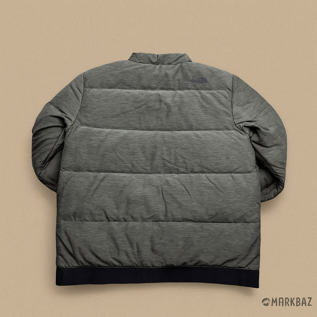 کاپشن پفی مردانه The North Face اورجینال مدل نیم‌دکمه‌ای با زیپ جانبی – برند آمریکایی