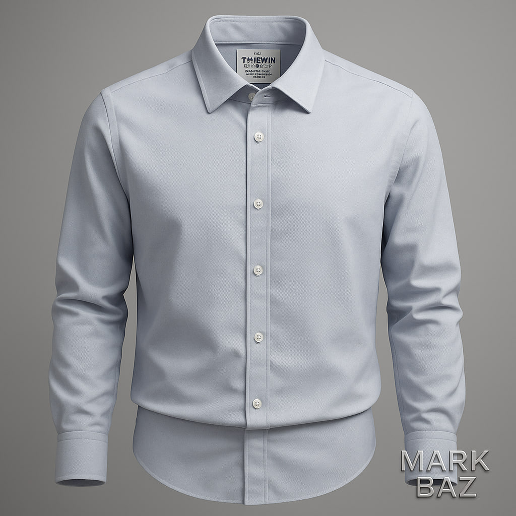 خرید پیراهن رسمی مردانه T.M. Lewin آبی روشن اورجینال ساخت ویتنام | برند انگلیسی سایز XL سوپرکرم