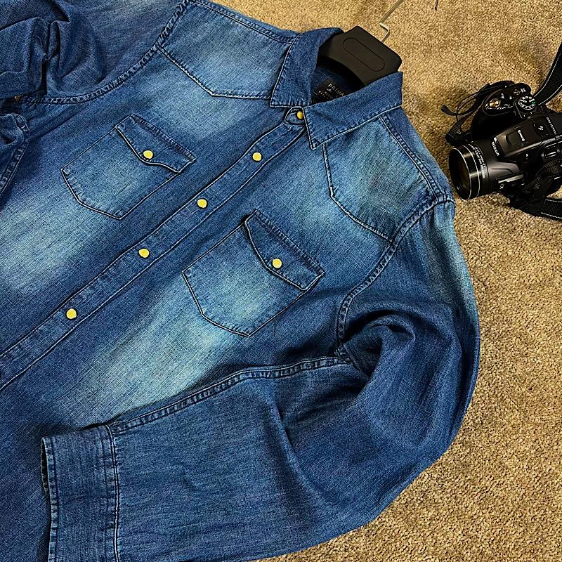 خرید پیراهن جین مردانه برند primark (پریمارک)