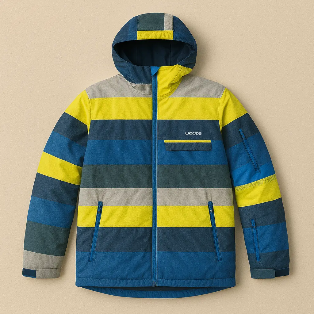 کاپشن اسکی اورجینال Wed’ze مدل FREE 300 STRIPE با تن‌خور عالی و ضد‌باد و باران