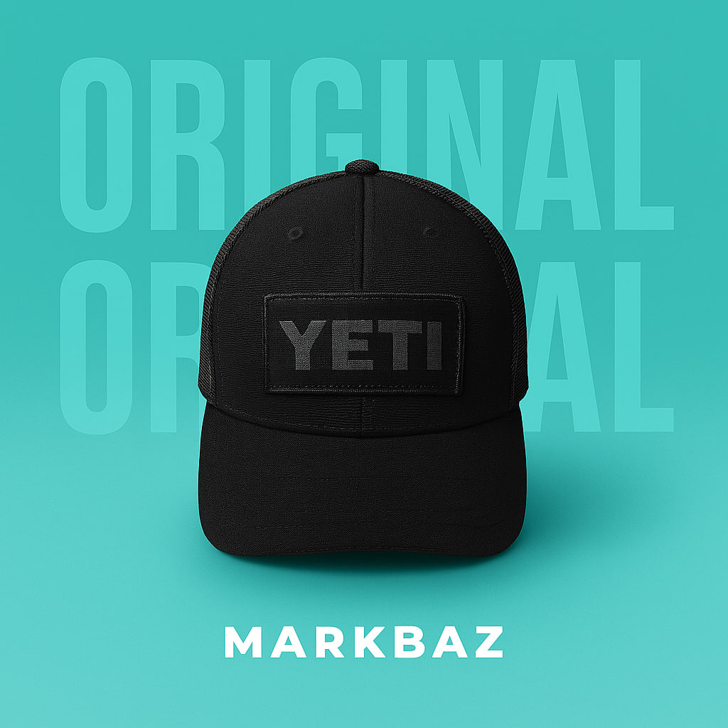 کلاه کپ استوک اورجینال از برند yeti آمریا