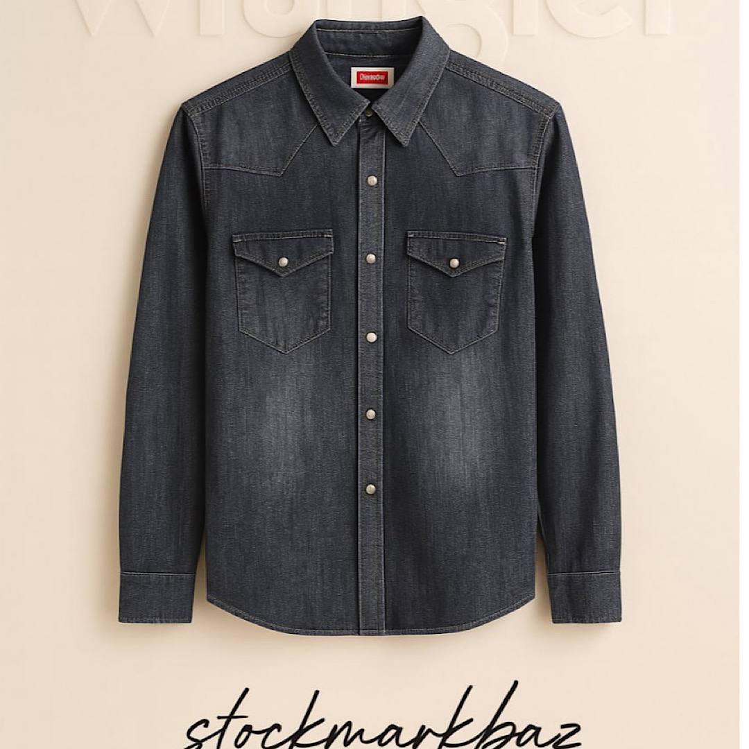 پیراهن جین مردانه استوک اورجینال از برند رانگلر