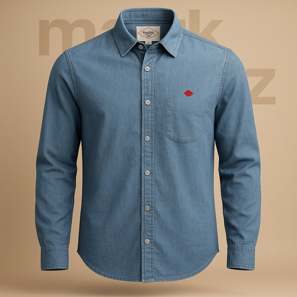 خرید پیراهن جین اورجینال مردانه Lee Cooper آمریکا | سایز لارج | ساخت هند با پارچه 100% کتان